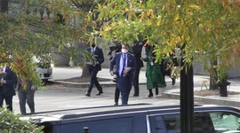 President of the United States Joe Biden walks from the Eisenhower Executive Office Building to the White House after attending the annual Tribal Nations Summit in Washington, DC on November 15, 2021