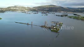 Drone footage shows scale of Vancouver flooding