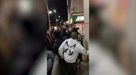 US rapper Lil Tjay involved in mass brawl after UK gang attempt to rob his chains