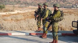 Kids build barricades and Israeli soldiers clash with Palestinian protesters as settlers stop pupils going to school