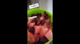 he's thinking what his eating