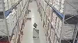 Worker, 40, buried under collapsed racks of alcohol in Russia