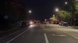 Police caught in a shootout in Oakland, California, USA