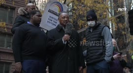 Jesse Jackson leads protest against Kyle Rittenhouse verdict in downtown Chicago