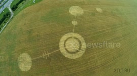 Circles in the field at Russia