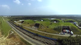Drone captures Star Wars Set