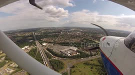 Aerial View - Operation Stack - Ashford 30th July 16:00hrs