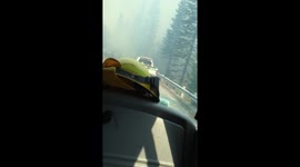 Peak fire from the Gasquet complex fires 2015