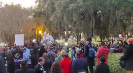 People gather at candlelight vigil for Ahmaud Arbery in Georgia