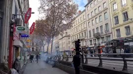 Riot police deployed as protesters try to disrupt TV show hosting far-right politician