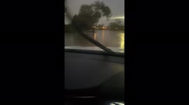 Heavy rain leads to flood in Wudinna, Australia