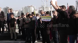 Sven Kühn von Burgsdorff, European Union Representative speaks during a press conference at Gaza seaport