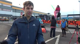 'Amazon Crime': Extinction Rebellion protesters target Amazon distribution centre in UK