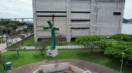Christian Cross located in Praça do Papa in Vitória - Brazil