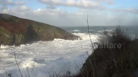 Storm Arwen hits port isaac 2 another video this morning as 100 mph winds hit port isaac in North cornwall