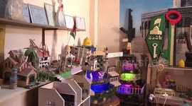 Artist in Palestine designs symbolic pieces made from recycled waste