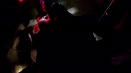 Very Cool child films selfie whilst super flumeing !