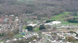 Latest drone footage shows 'I'm A Celebrity' crews still grappling with damage from Storm Arwen as tonight's show is AXED