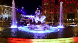 Iluminación navideña es la protagonista en el 2021 en las calles de Madrid, España