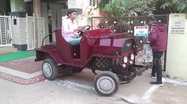 Engineering students constructs unique electric car with $2,665 in central India