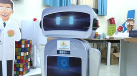 School uses robot teaching assistant to improve children's learning in Gaza, Palestine