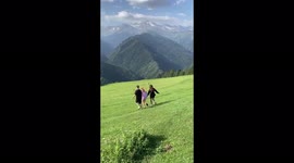 The guys were jogging in a beautiful place for a video, but something went wrong