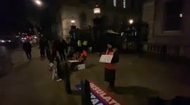 Insulate Britain protest outside Downing Street