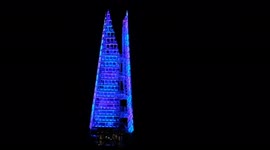 The Shard's festive lights switched on as countdown to Christmas begins