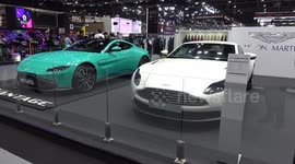 Aston Martin luxury latest cars displayed at Bangkok Motor Show 2021