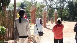 Thai women flock to bizarre ‘penis park’ where they pray to phalluses to find well-endowed partners