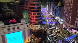 Madrid on a 5 - day weekend with no covid restrictions on 4th December, 2021.