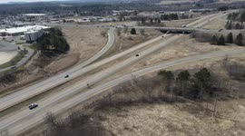Highway and interstate video in Menomonie WI in autumn