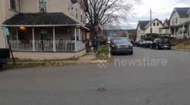 Multiple Krampi invade Brandon Park, Williamsport PA for Krampusnaucht day