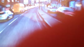 Heart-stopping footage shows teenager narrowly missing being mown down by impatient driver