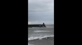 Watch raging seas on the Cooley Peninsula in County Louth as Storm Barra strikes Ireland