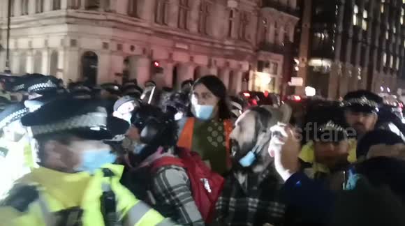 Scuffles break out at Parliament Square kill the bill protest