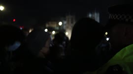 Kill the Bill protestors arguing with the police