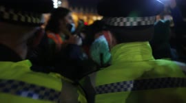 Kill the Bill protestors pushed aside by police