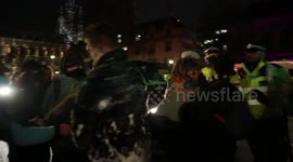 'Fucking Scum', 'Shame on You', Kill the Bill protestors shout at the police