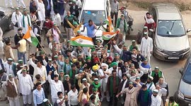 Farmers in a joyful mood at Ghazipur after repeal of farm law