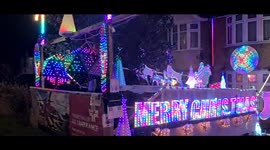 Christmas lights look festive in High Wycombe