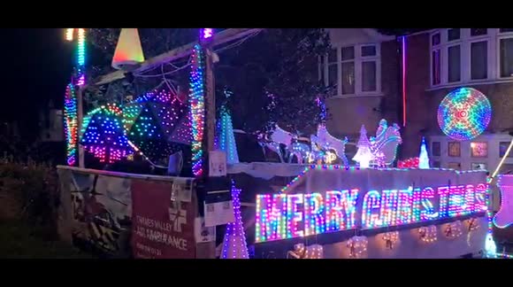 Christmas lights look festive in High Wycombe