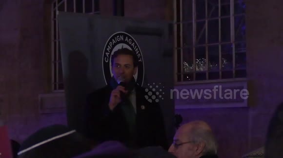 Protesters outside BBC headquarters in London demand station 'stop blaming Jews'