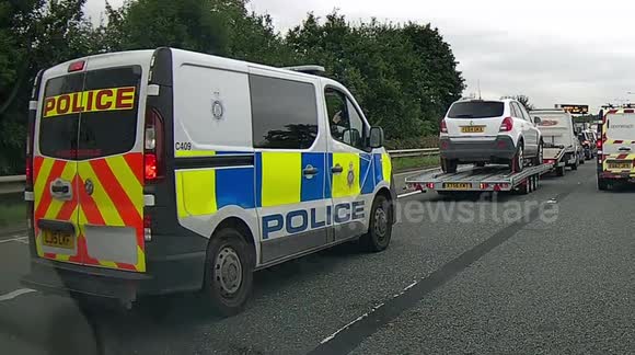 Police Officer driving whilst Texting , challenged by a driver asking them to stop all details on video