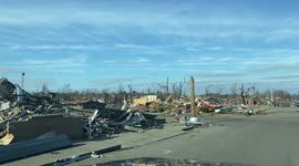 US tornadoes: Harrowing footage shows true extent of devastation in Mayfield, Kentucky
