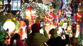 Dyker Heights in New York is home to some of the most over-the-top Christmas light decorations in the US