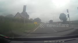 Car Going The Wrong Way Down Duel Carriageway! - Terrible Driving