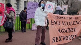 Protest for International Day to end violence against sex workerss