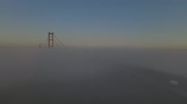Not to be mist! UK's Humber Bridge floats above clouds in spectacular drone video