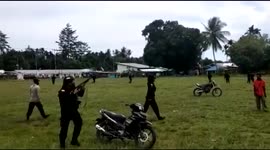 Mob in Indonesia destroy health centre after locals blame vaccine for death of village elder